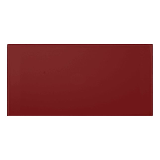 Blood red (solid color)   door sign (Classic Front)