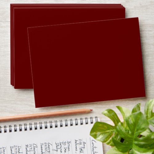 Blood red solid color   envelope