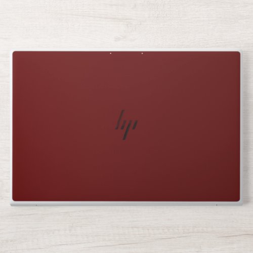 Blood red solid color   HP laptop skin