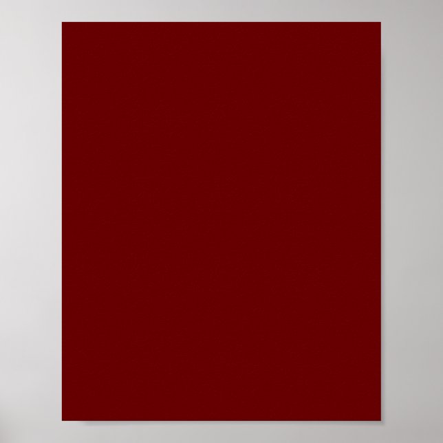 Blood red (solid color)   poster (Front)