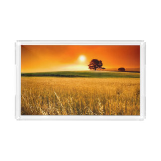 Blood-Red Sunset Acrylic Tray