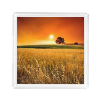 Blood-Red Sunset Acrylic Tray