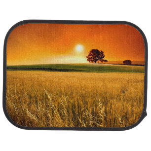Blood-Red Sunset Car Floor Mat