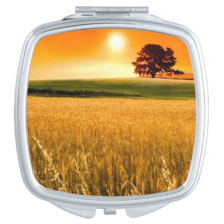 Blood-Red Sunset Compact Mirror