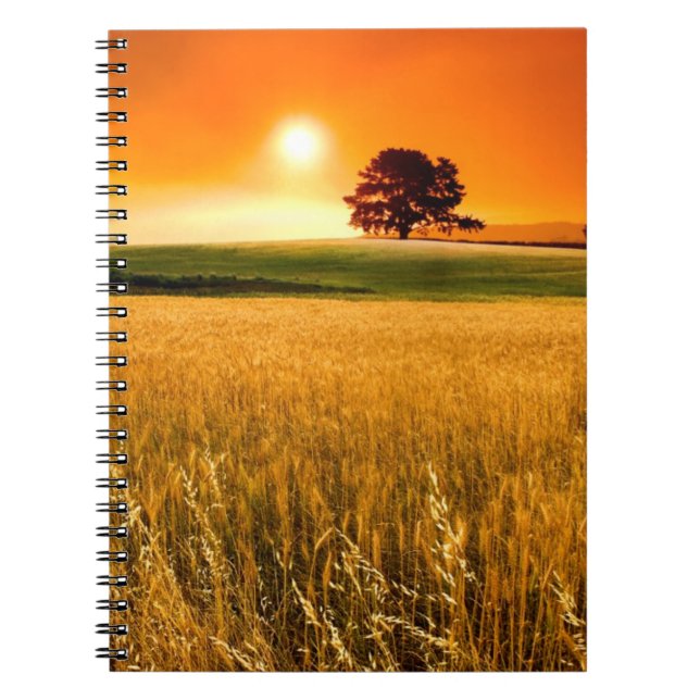 Blood-Red Sunset Notebook (Front)