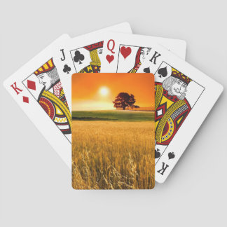 Blood-Red Sunset Poker Cards