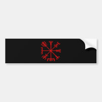 Blood Red Vegvísir (Viking Compass)