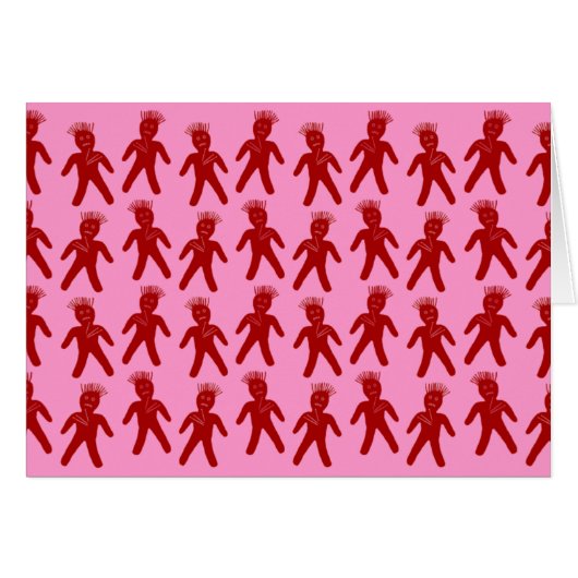 Blood Red Voodoo Doll Cards (Front Horizontal)