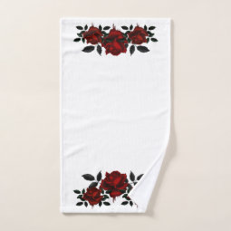 Blood Rose Bath Towel Set | Zazzle