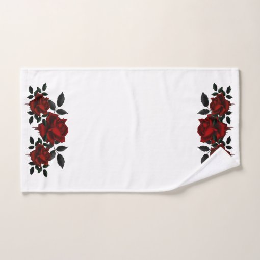 Blood Rose Bath Towel Set | Zazzle