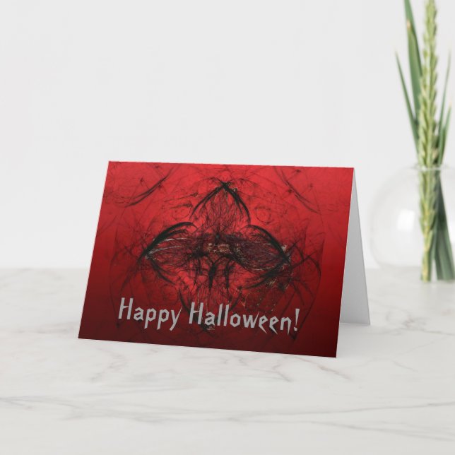 Blood Rose Dawning, Happy Halloween! Card (Front)