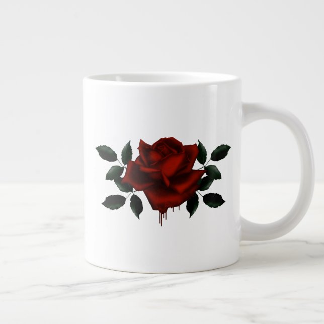 Blood Rose Giant Coffee Mug (Right)