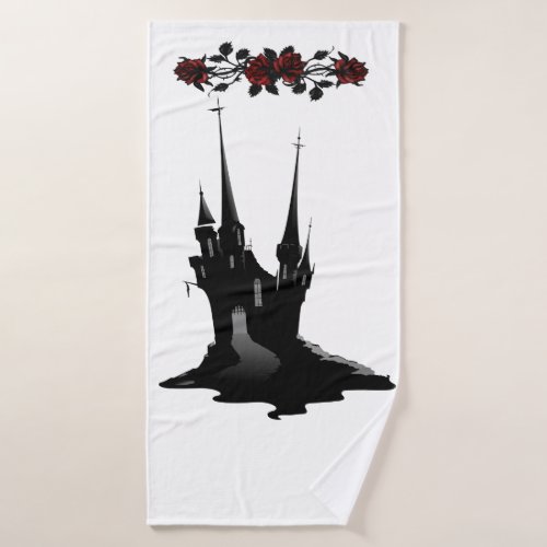 Blood Rose Gothic Mansion Bath Towel Set