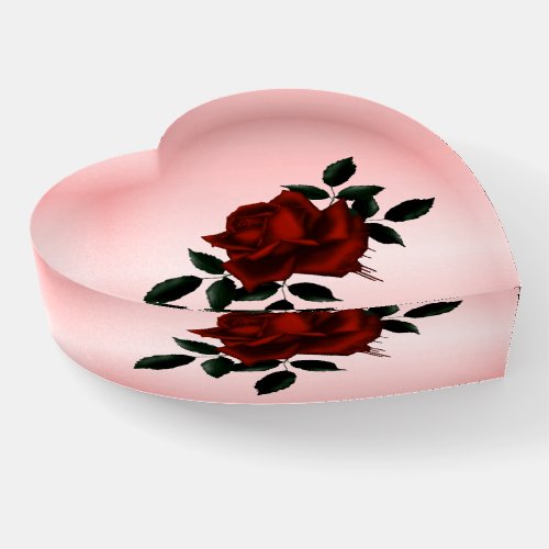 Blood Rose Paperweight