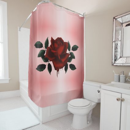 Blood Rose Shower Curtain