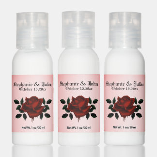 Blood Rose Wedding Favor Hand Lotion