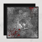 Blood Skull and Roses Horror Goth Wedding (Front/Back)