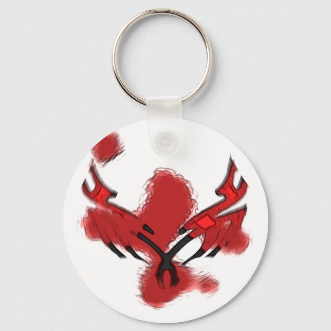 Blood Skull Keychain (Front)