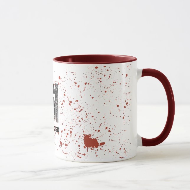 Blood Spatter CSI Unauthorized Mug (Right)