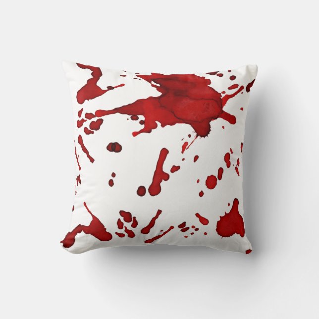 blood spatter pillow (Front)