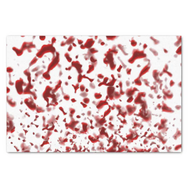 Blood Spatter Tissue Paper | Zazzle