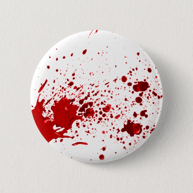 blood splatter 1 pinback button (Front)
