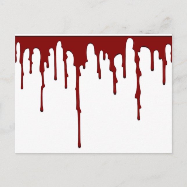 blood splatter 5 postcard (Front)