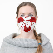 Blood Splatter Adult Cloth Face Mask (Worn)