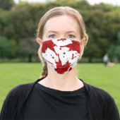 Blood Splatter Adult Cloth Face Mask (Outside)