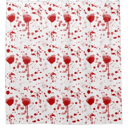 Blood Splatter All Over The Place Shower Curtain