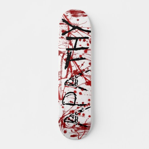 Blood Splatter Apathy Skateboard