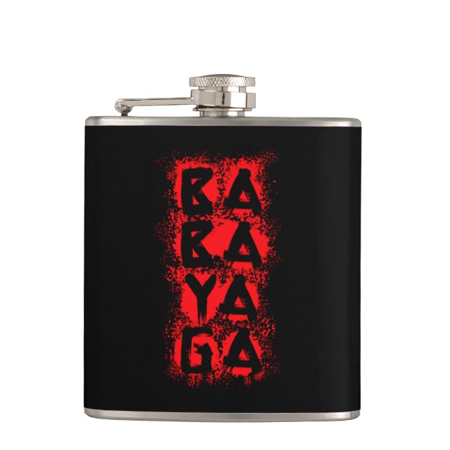 Blood Splatter Baba Yaga Flask (Front)