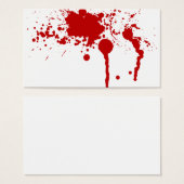 Blood Splatter Bloody Wound Bleeding Halloween (Front & Back)
