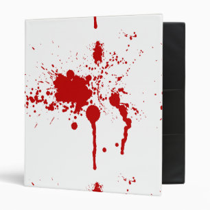 Blood Splatter Bloody Wound Bleeding Halloween Binder