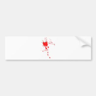 Blood Splatter Bumper Sticker