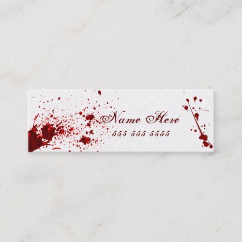 Blood Splatter Business Card V2