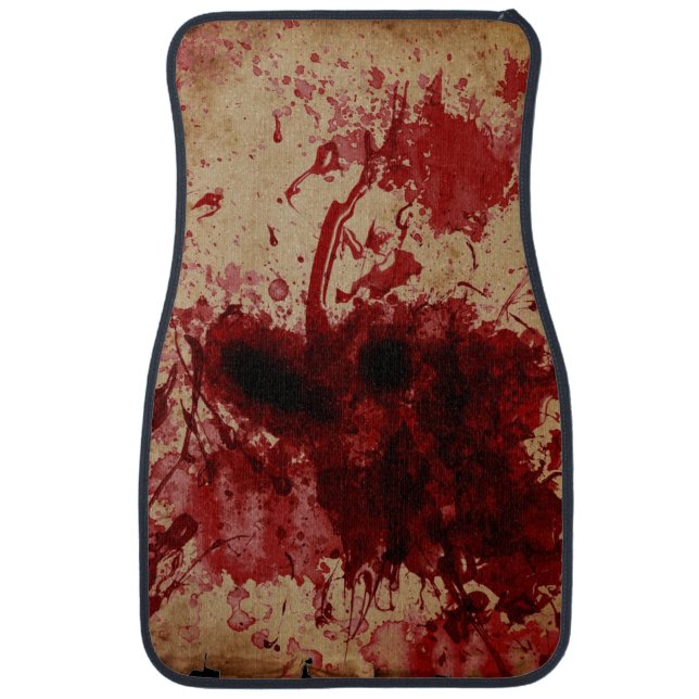 Blood Splatter Car Floor Mat (Front)