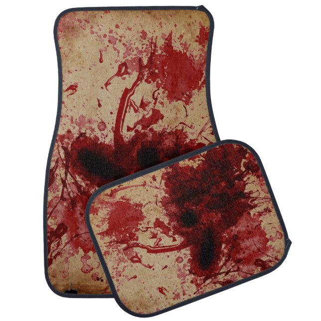 Blood Splatter Car Floor Mat (Set)