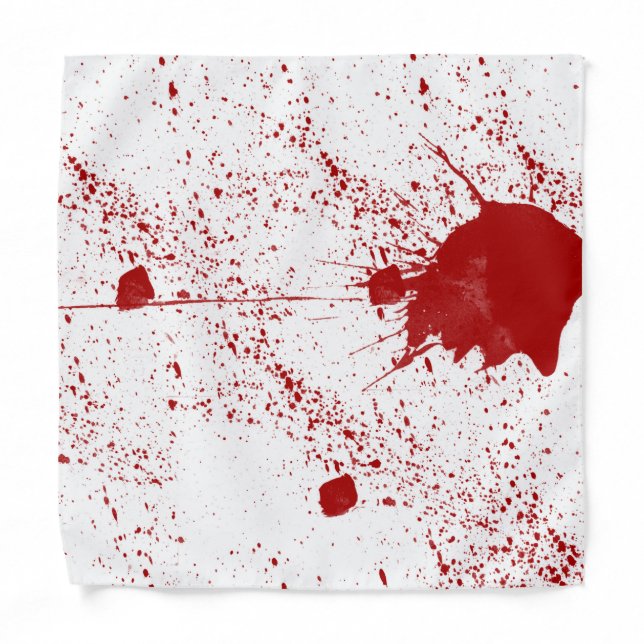 Blood Splatter Halloween Bandana (Front)