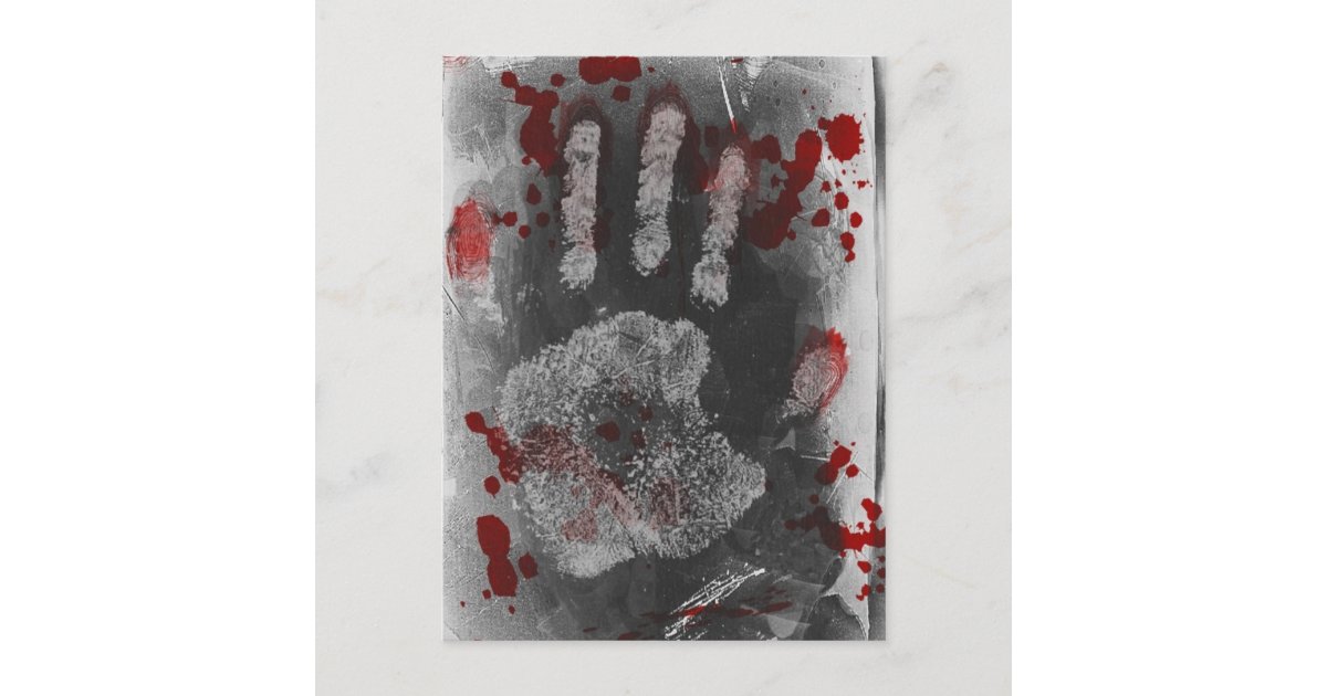 blood splatter handprint