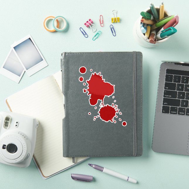 Blood Splatter Horro Sticker (iPad Cover)