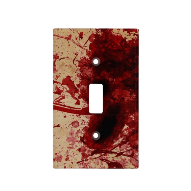 Blood Splatter Light Switch Cover (Front)