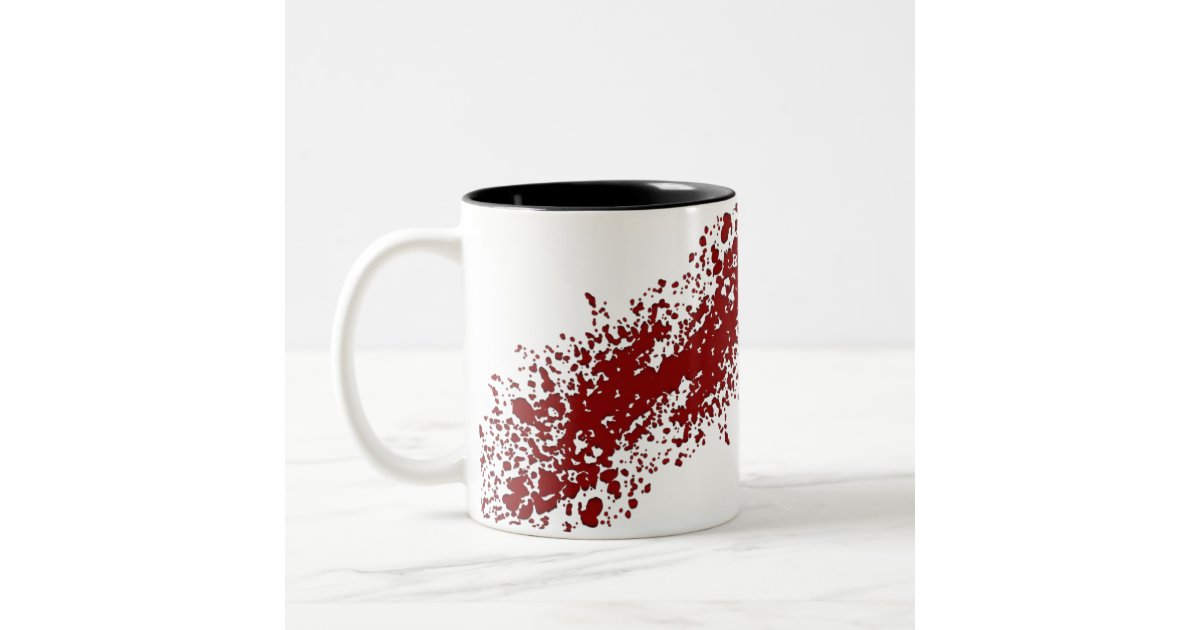 Blood Splatter Mug | Zazzle.com
