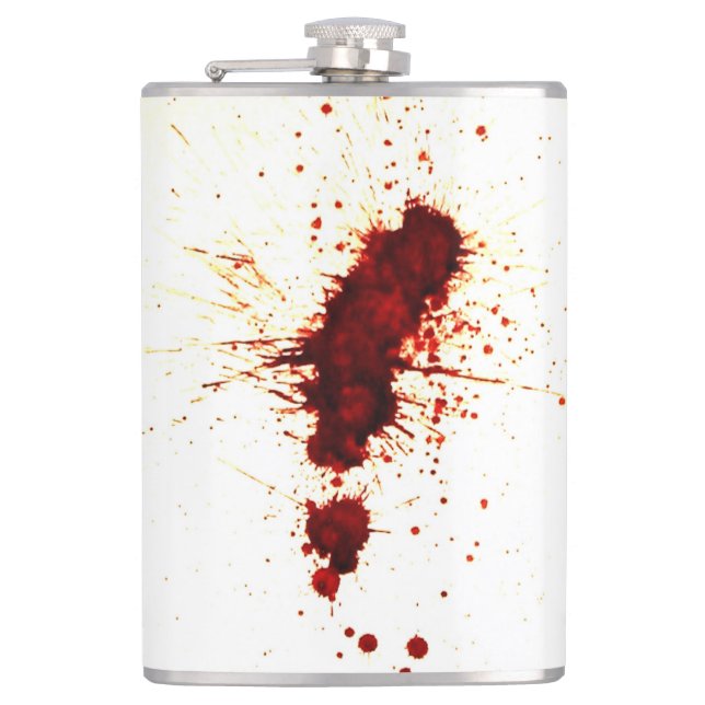 Blood Splatter on the Wall Flask (Front)