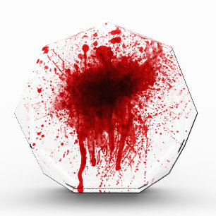 Blood Splatter Realistic Acrylic Award