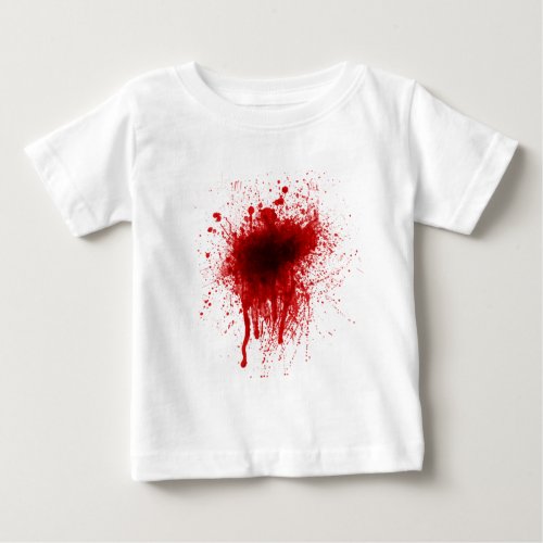 Blood Splatter Realistic Baby T_Shirt