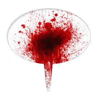 Blood Splatter Realistic Cake Topper