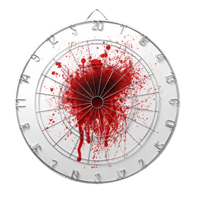 Blood Splatter Realistic Dartboard (Front)