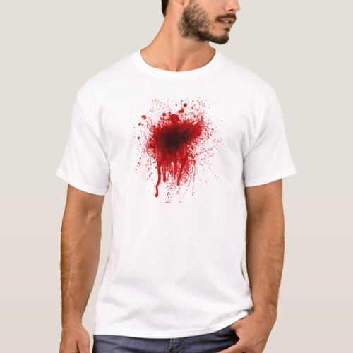 Blood Splatter Realistic T_Shirt