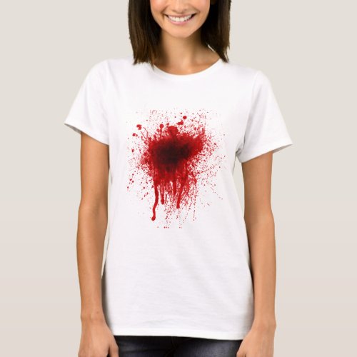 Blood Splatter Realistic T_Shirt